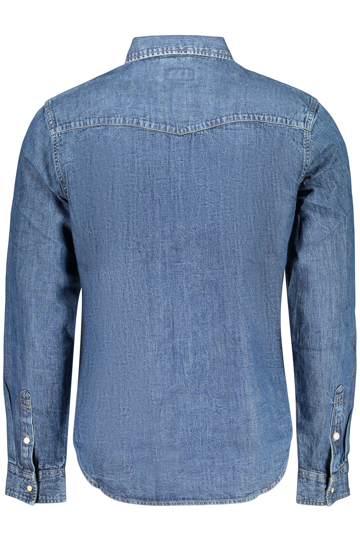 GUESS JEANS CAMICIA MANICHE LUNGHE UOMO BLU
