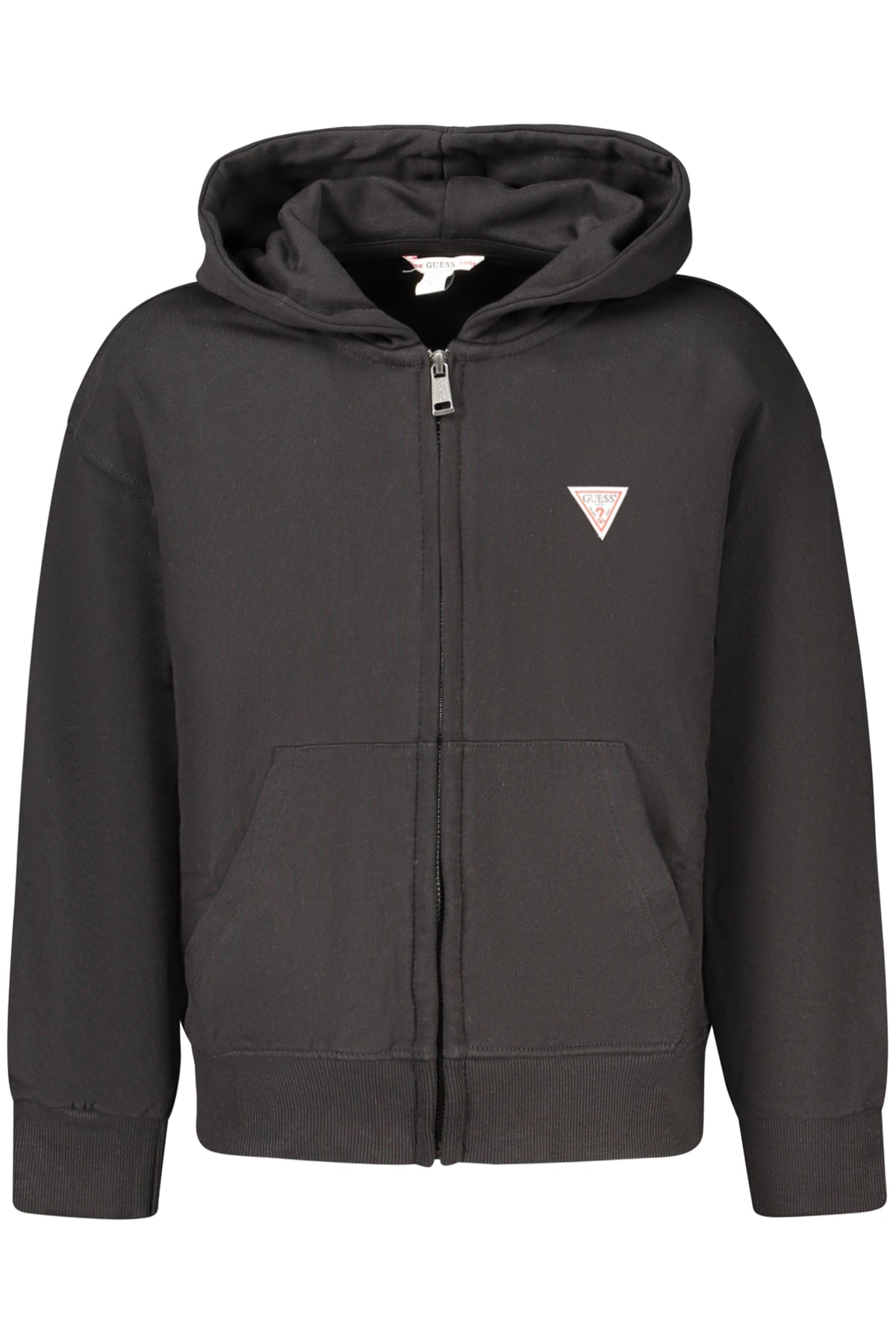GUESS JEANS FELPA CON ZIP BAMBINO NERO