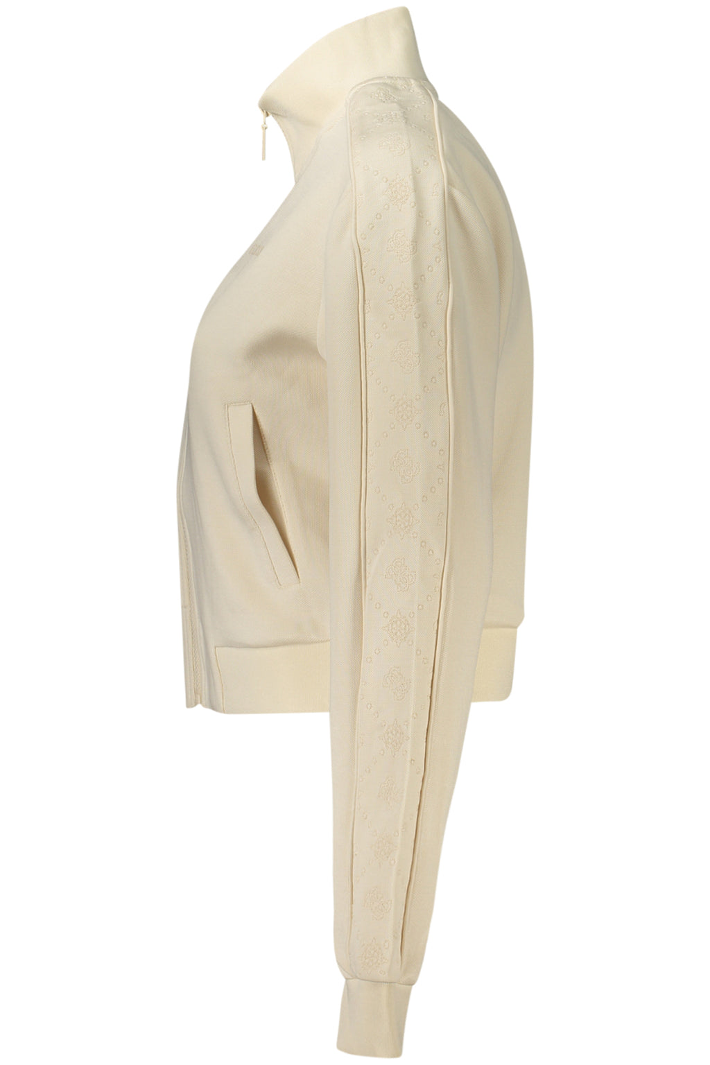 GUESS JEANS FELPA CON ZIP DONNA BEIGE