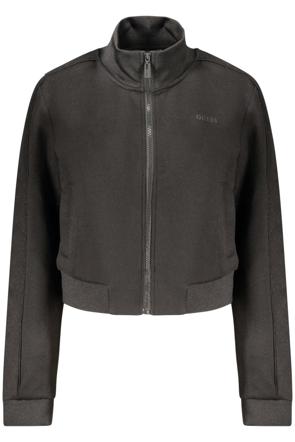 GUESS JEANS FELPA CON ZIP DONNA NERO