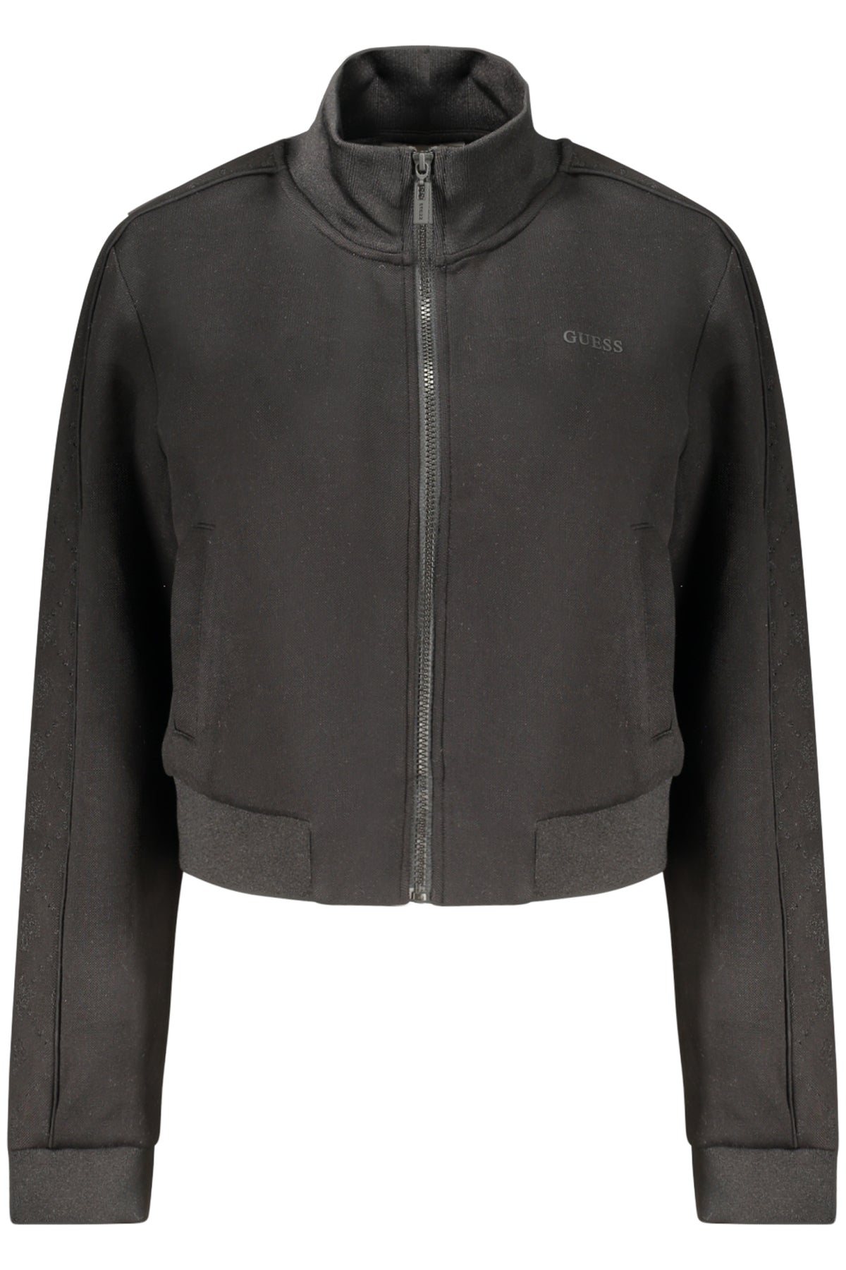GUESS JEANS FELPA CON ZIP DONNA NERO