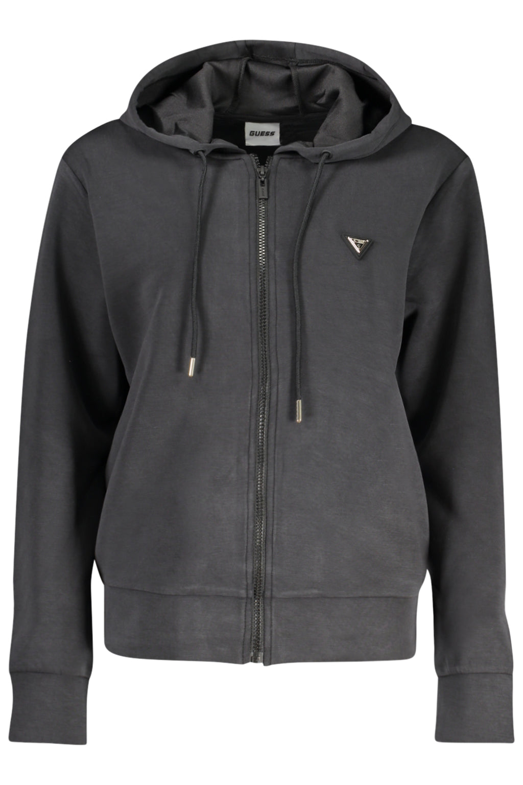 GUESS JEANS FELPA CON ZIP DONNA NERO