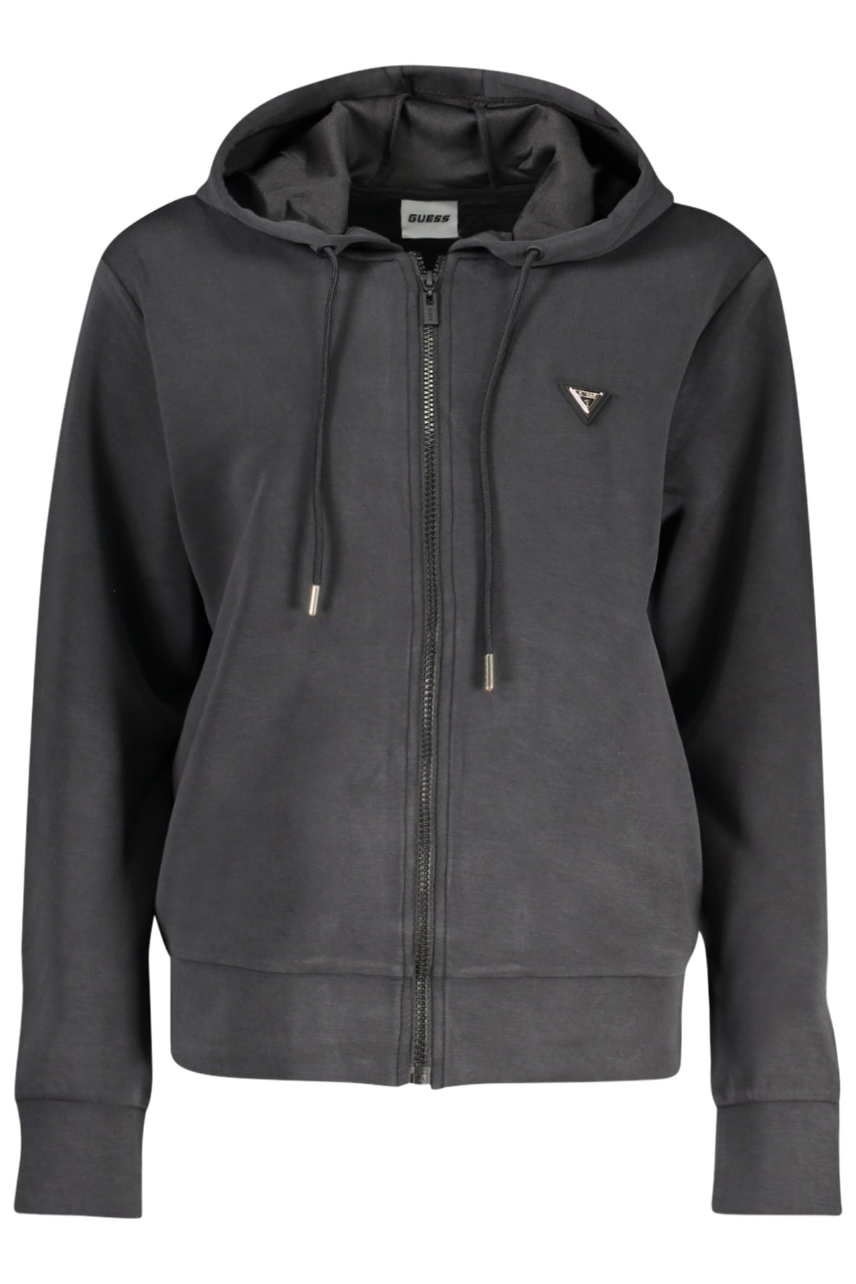 GUESS JEANS FELPA CON ZIP DONNA NERO