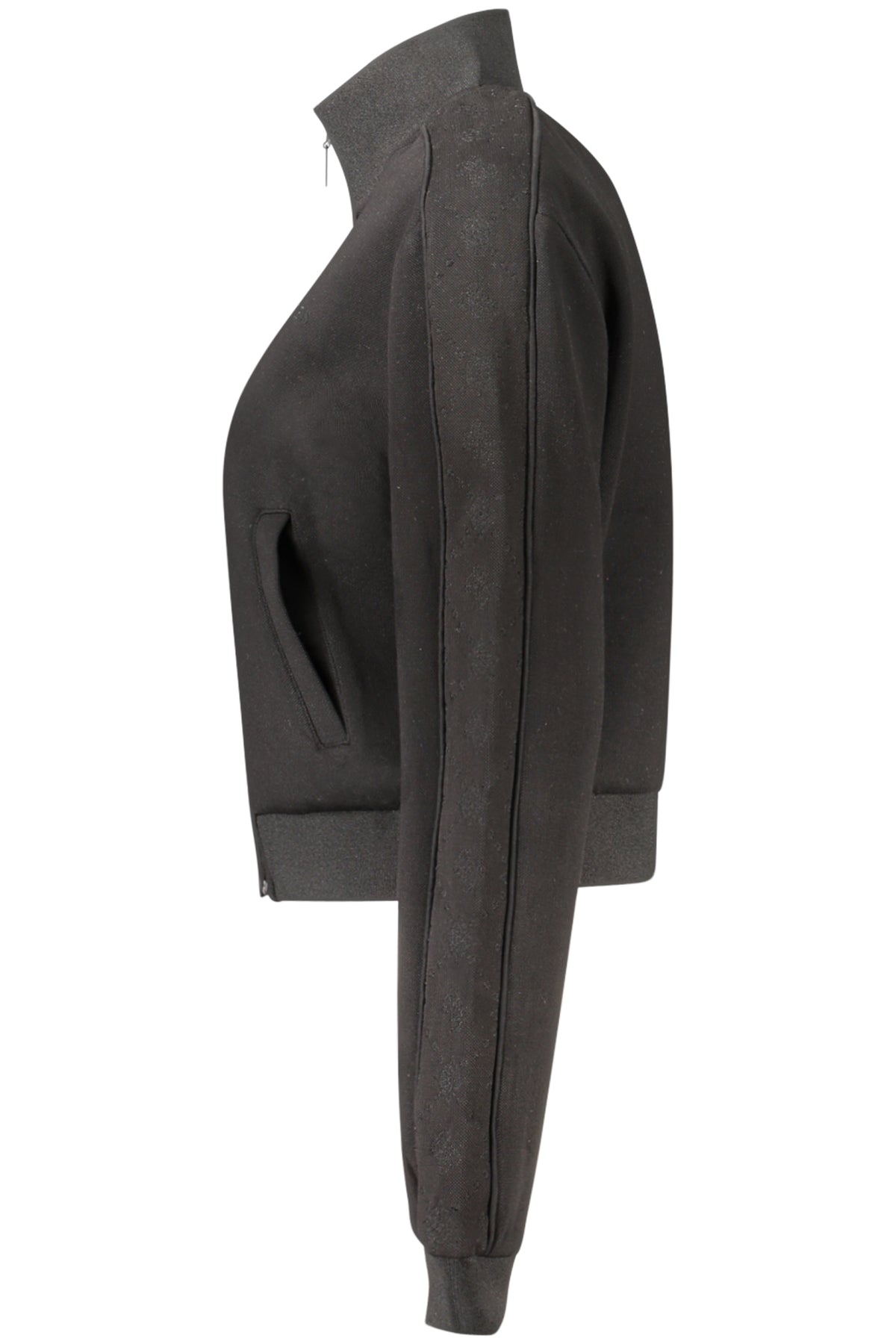 GUESS JEANS FELPA CON ZIP DONNA NERO