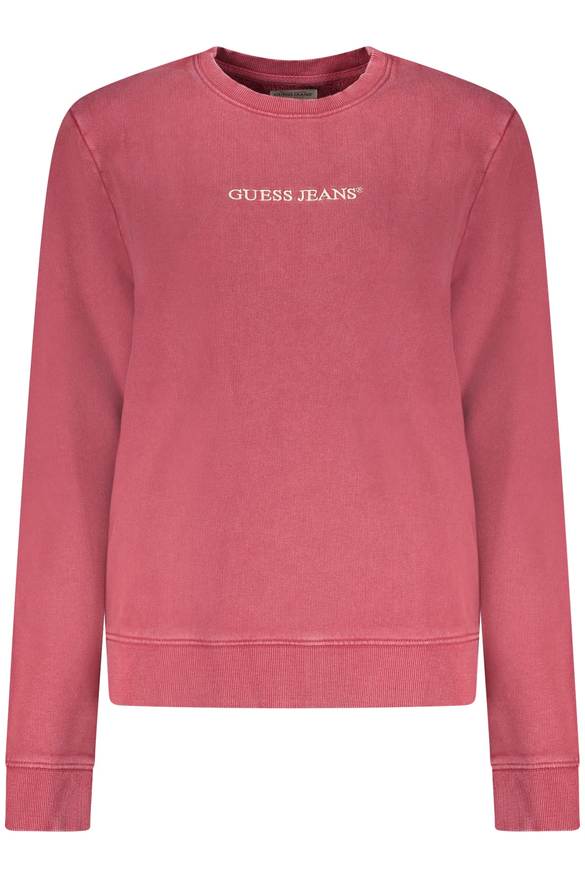 GUESS JEANS FELPA SENZA ZIP DONNA ROSSO