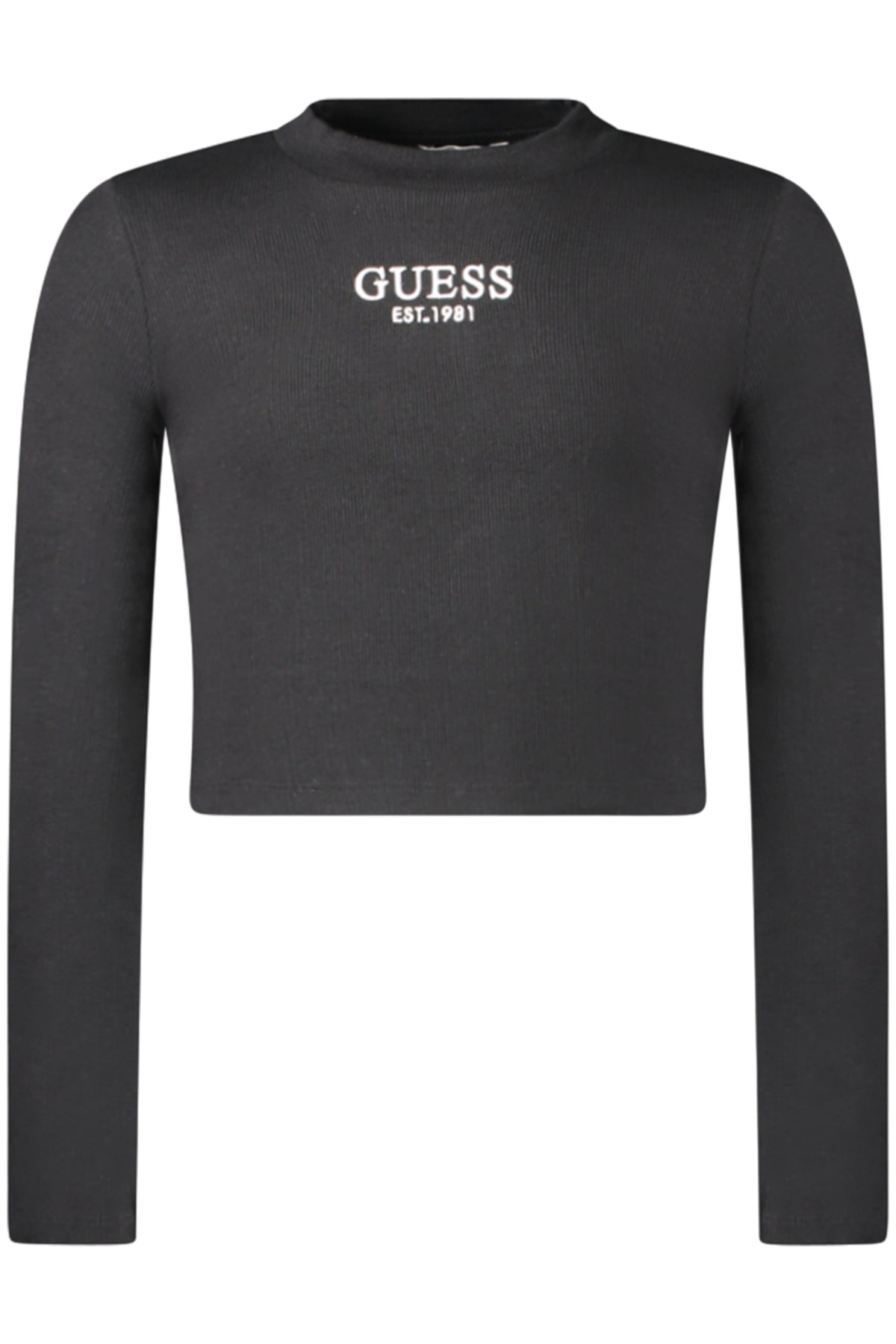 GUESS JEANS T-SHIRT MANICHE LUNGHE BAMBINA NERO