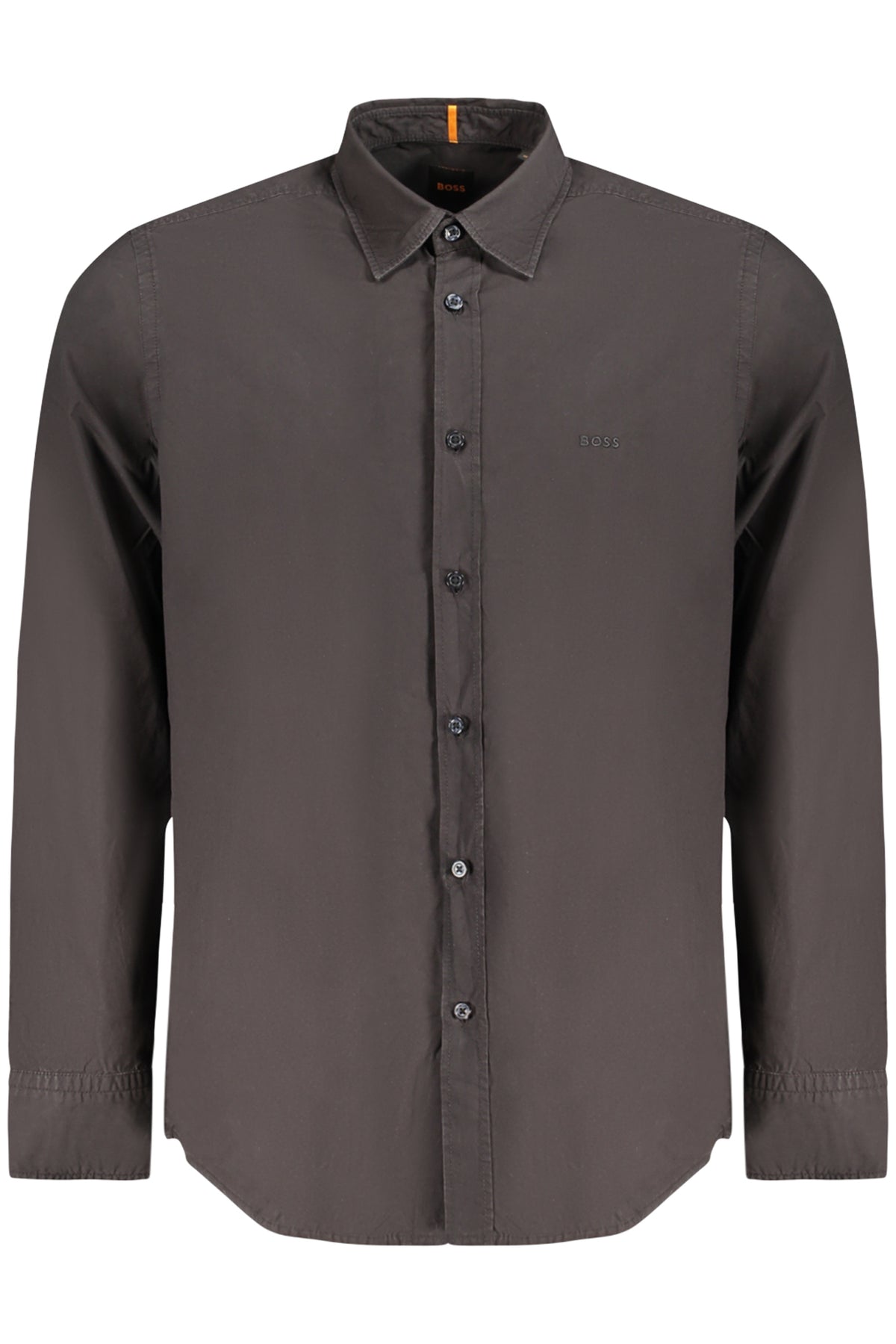 HUGO BOSS CAMICIA MANICHE LUNGHE UOMO NERO