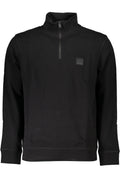 HUGO BOSS FELPA CON ZIP UOMO NERO