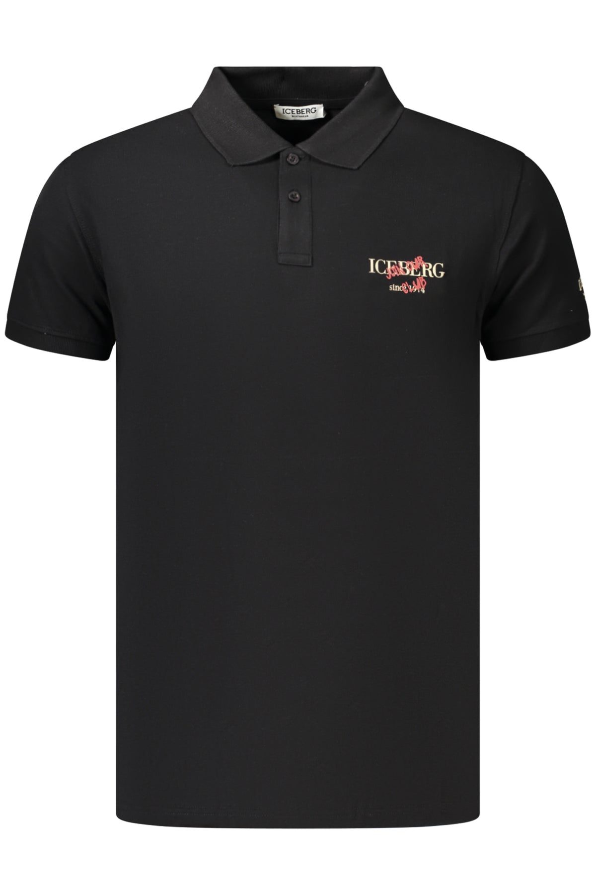 ICEBERG POLO MANICHE CORTE UOMO NERO