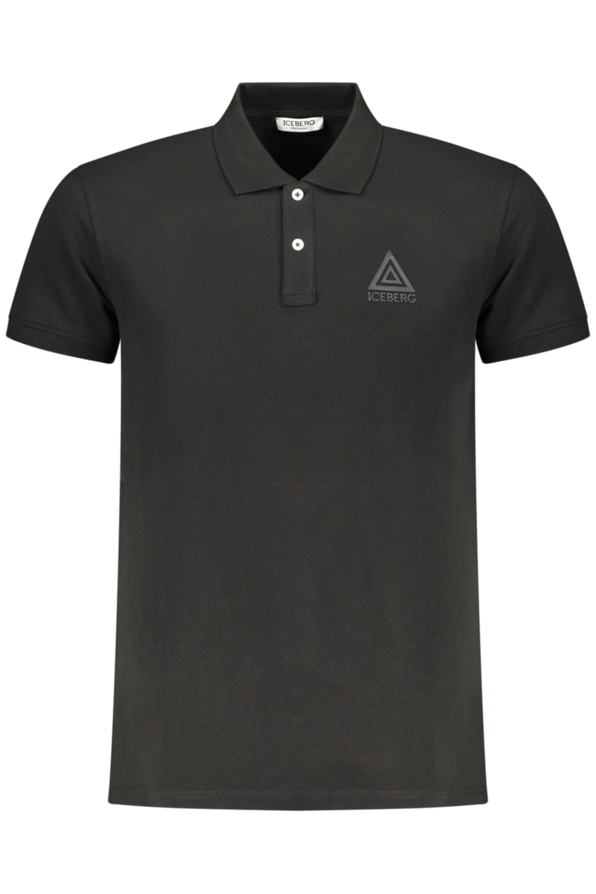 ICEBERG POLO MANICHE CORTE UOMO NERO