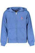 JORDAN FELPA CON ZIP BAMBINO BLU