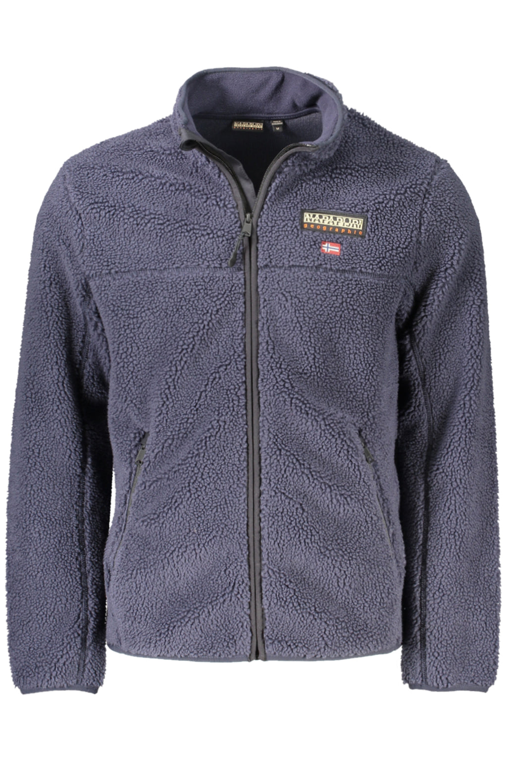 NAPAPIJRI FELPA CON ZIP UOMO BLU