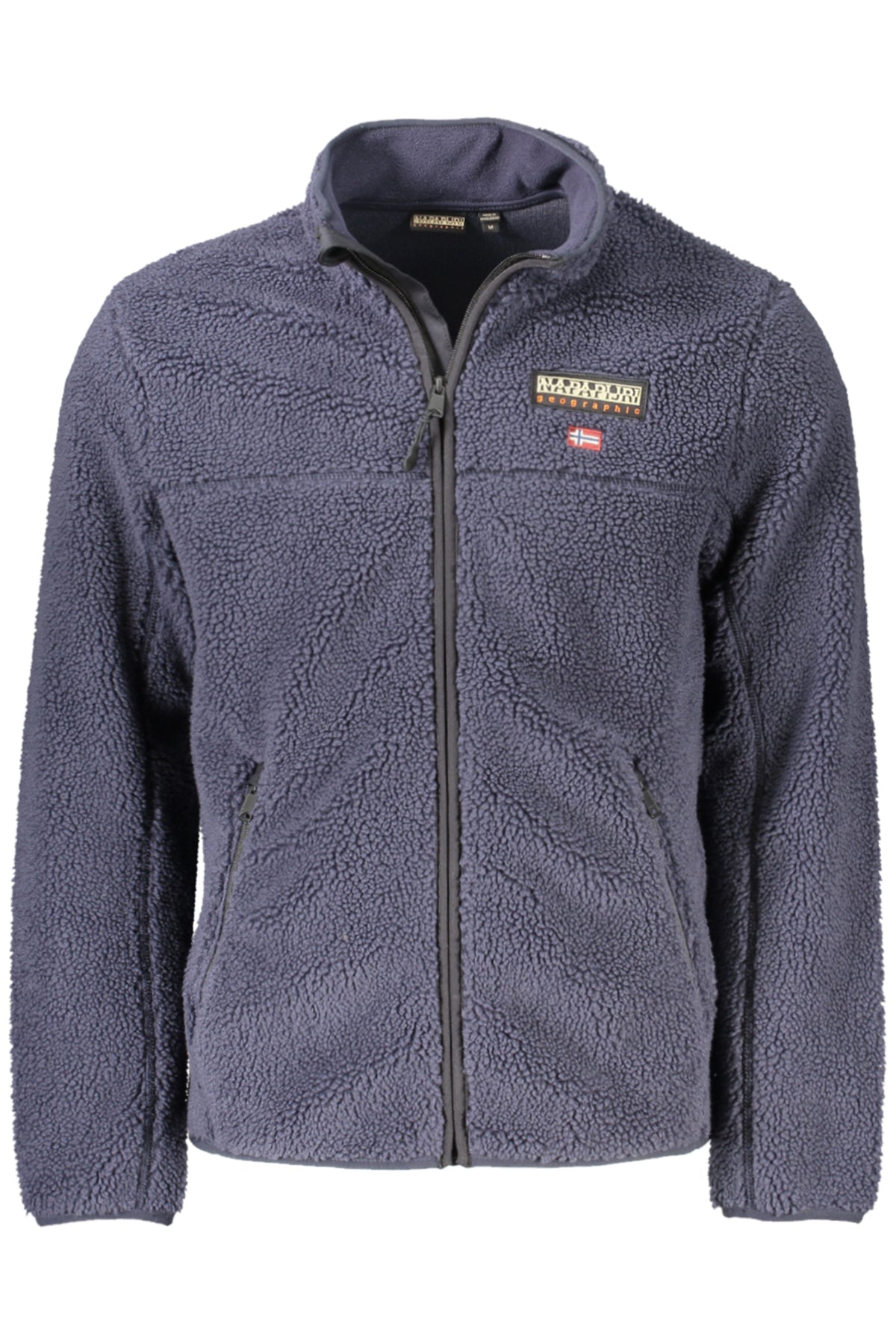 NAPAPIJRI FELPA CON ZIP UOMO BLU
