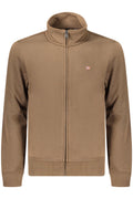 NAPAPIJRI FELPA CON ZIP UOMO MARRONE