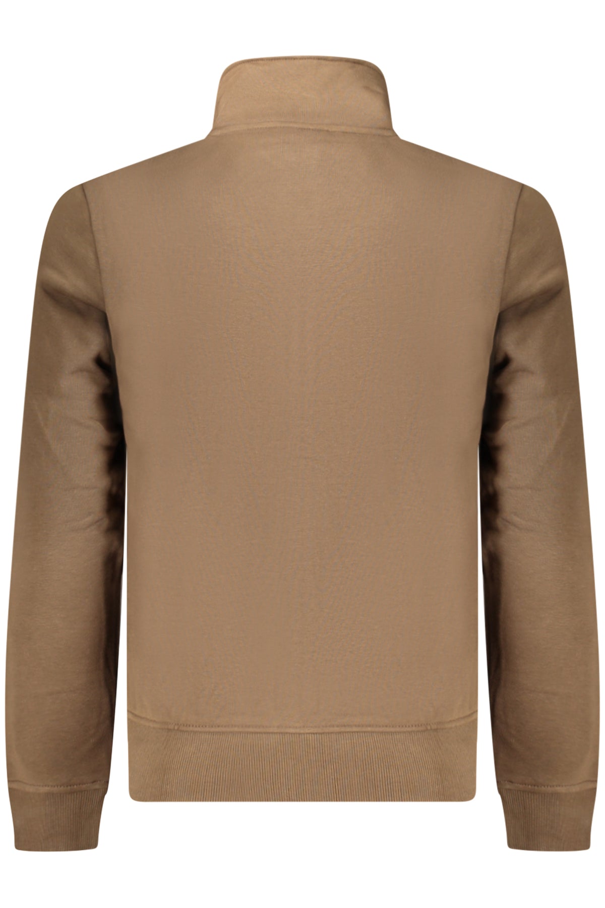 NAPAPIJRI FELPA CON ZIP UOMO MARRONE