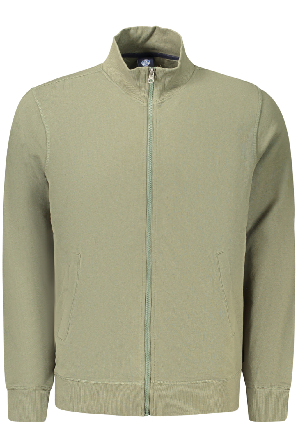 NORTH SAILS FELPA CON ZIP UOMO VERDE