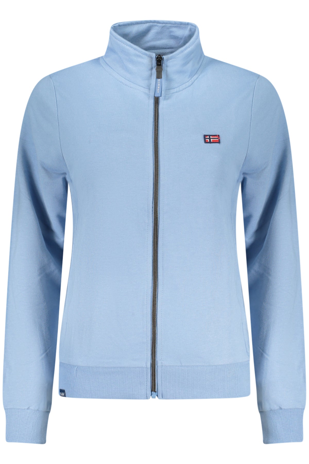 NORWAY 1963 FELPA CON ZIP DONNA AZZURRO