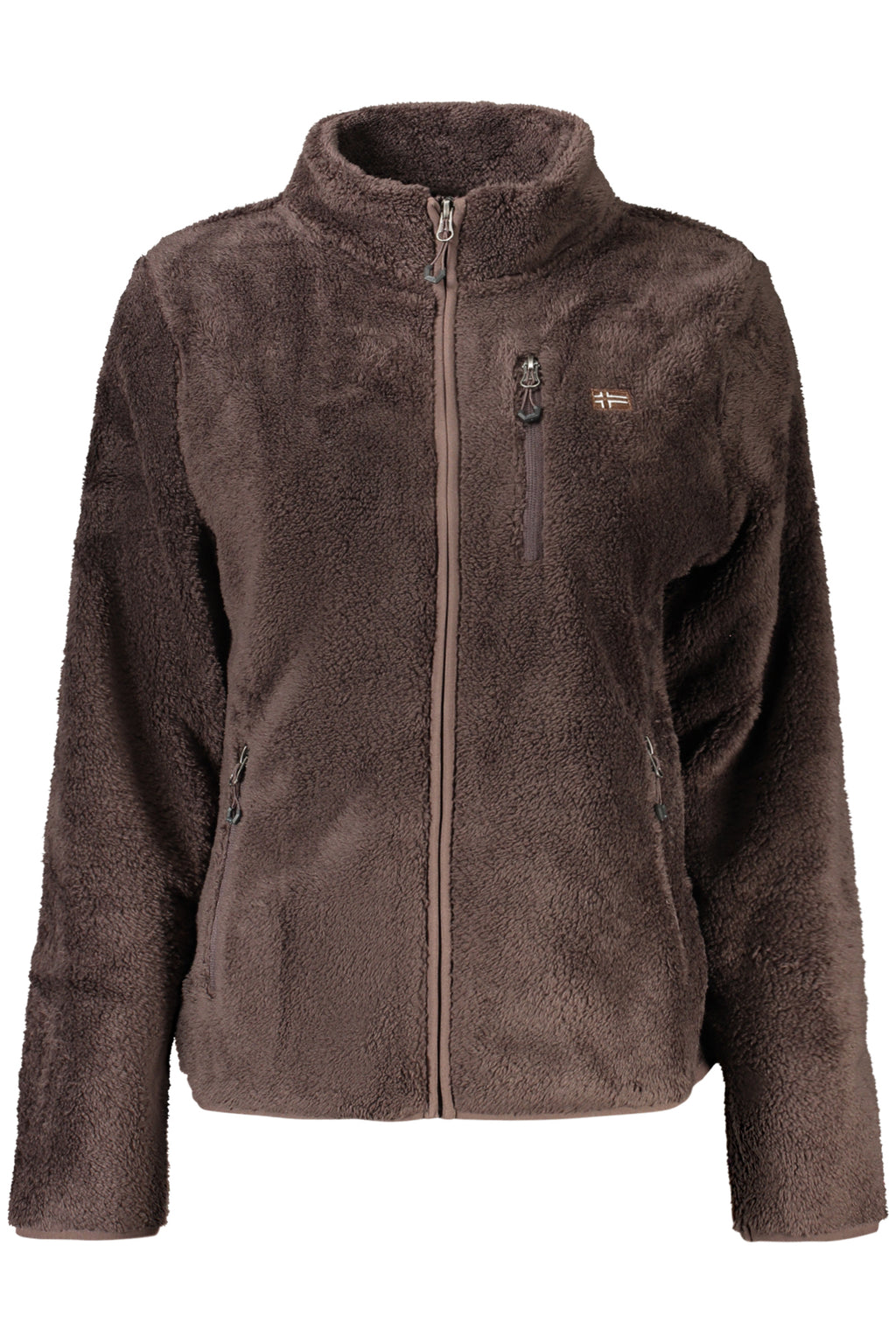 NORWAY 1963 FELPA CON ZIP DONNA MARRONE