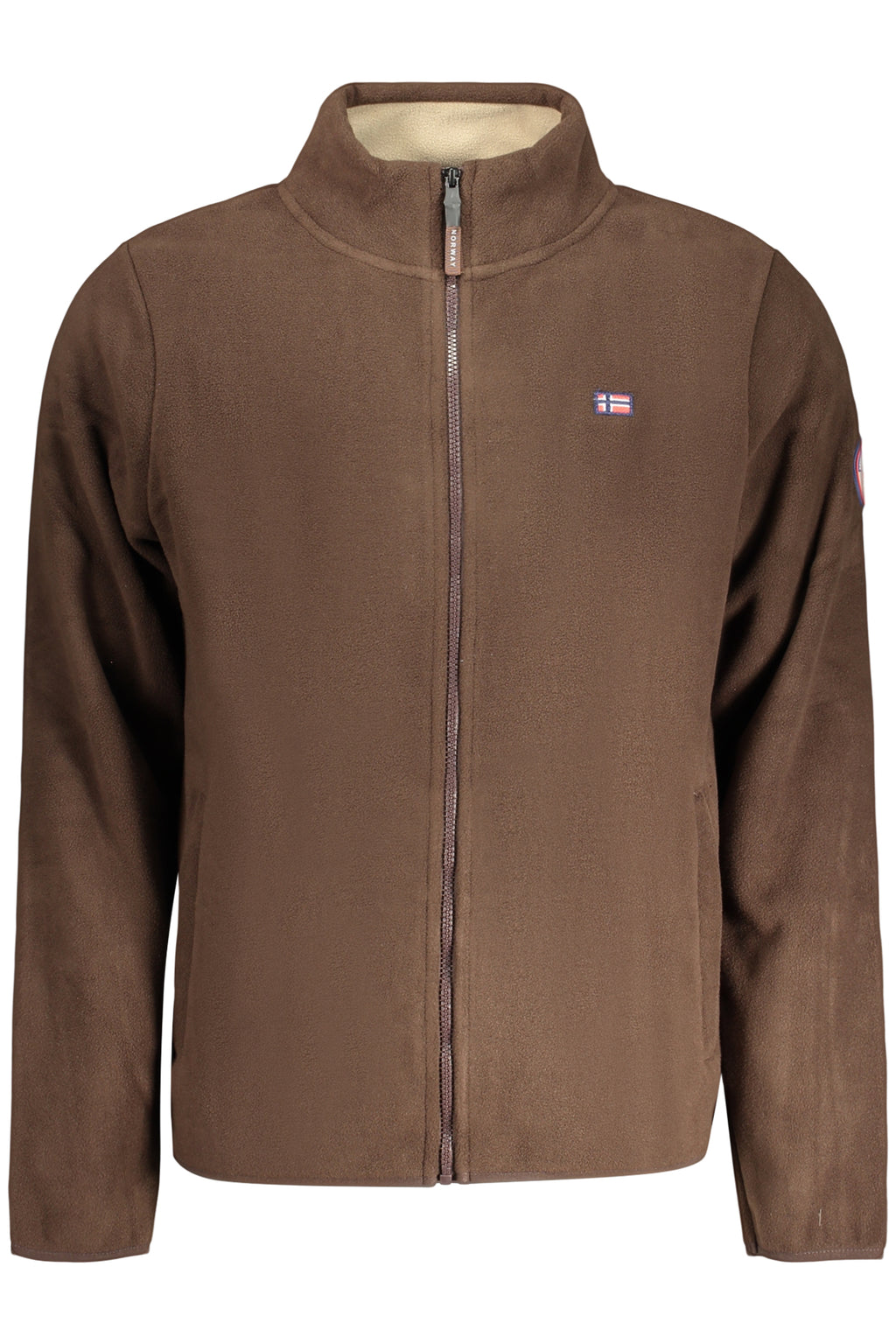 NORWAY 1963 FELPA CON ZIP UOMO MARRONE