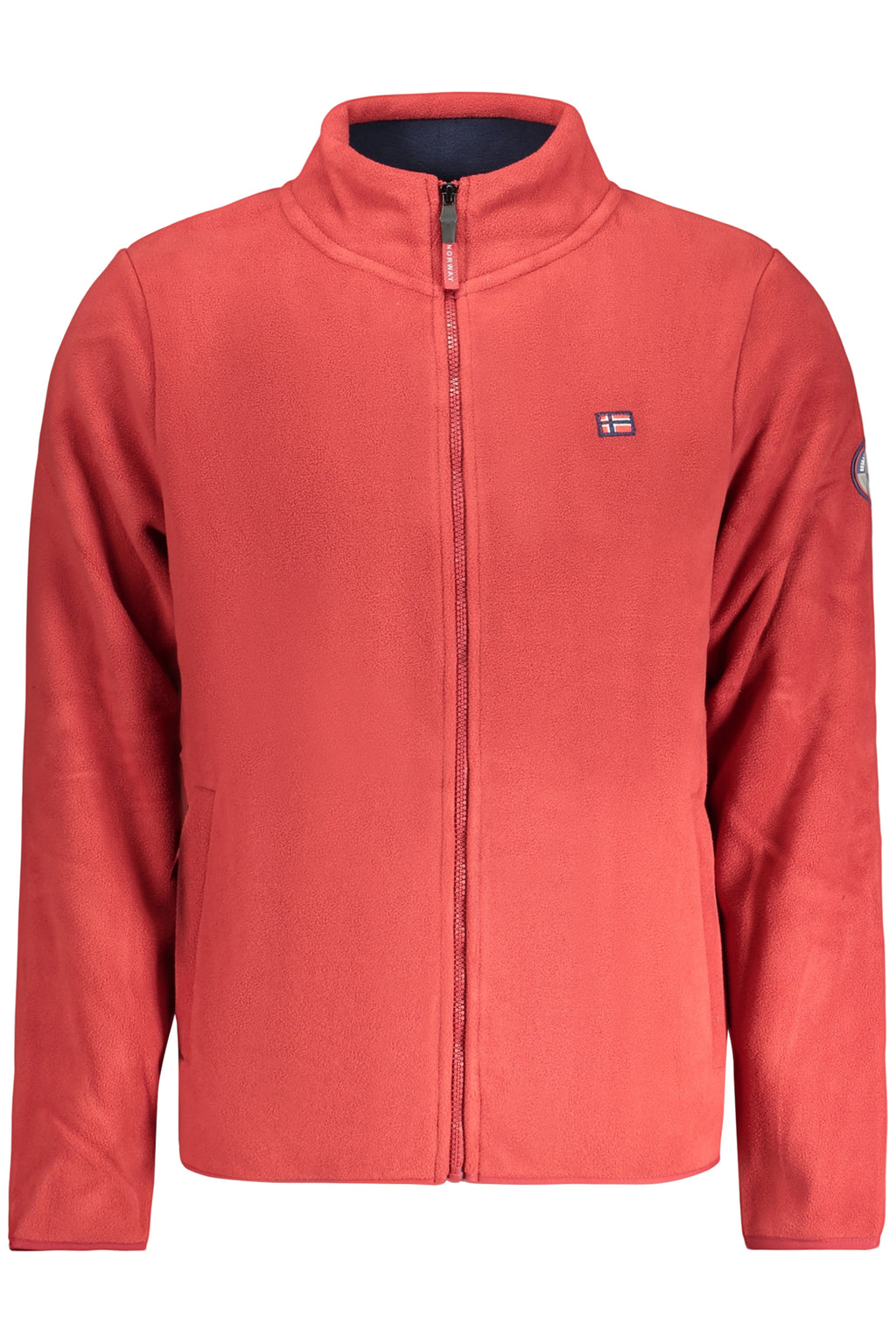 NORWAY 1963 FELPA CON ZIP UOMO ROSSO