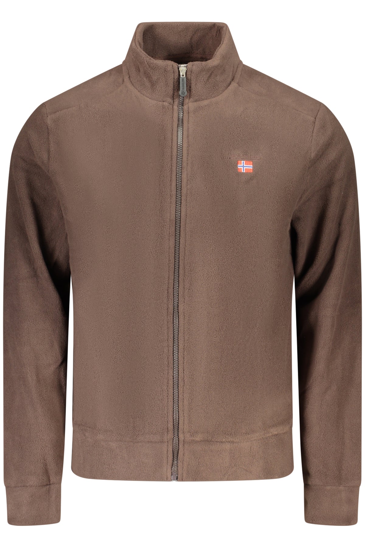 THE NORTH STONE FELPA CON ZIP UOMO MARRONE