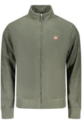 THE NORTH STONE FELPA CON ZIP UOMO VERDE