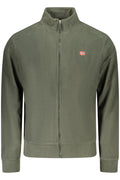 THE NORTH STONE FELPA CON ZIP UOMO VERDE