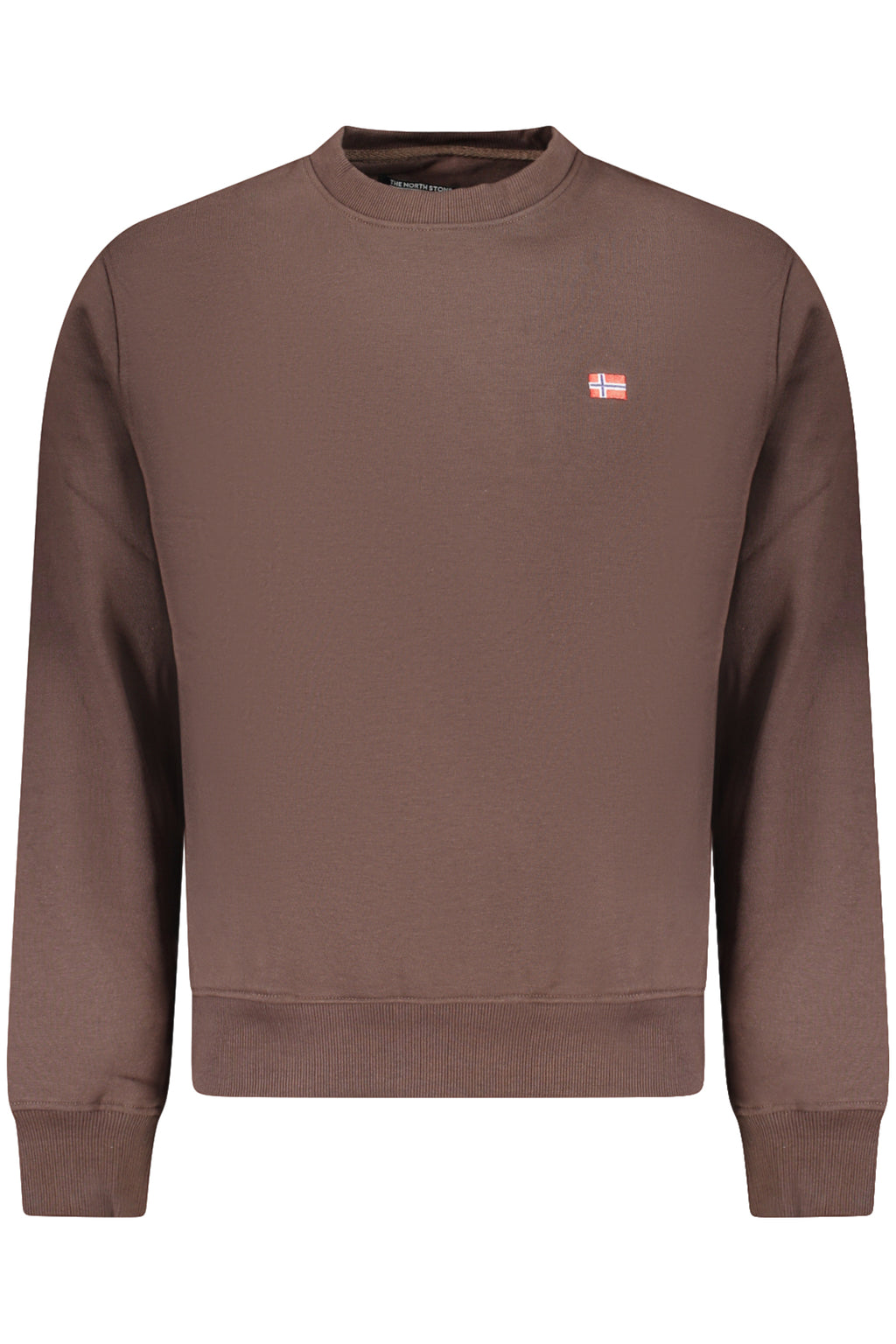 THE NORTH STONE FELPA SENZA ZIP UOMO MARRONE
