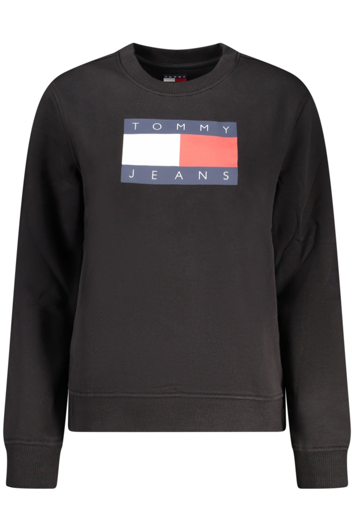TOMMY HILFIGER FELPA SENZA ZIP DONNA NERO