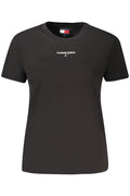 TOMMY HILFIGER T-SHIRT MANICHE CORTE DONNA NERO