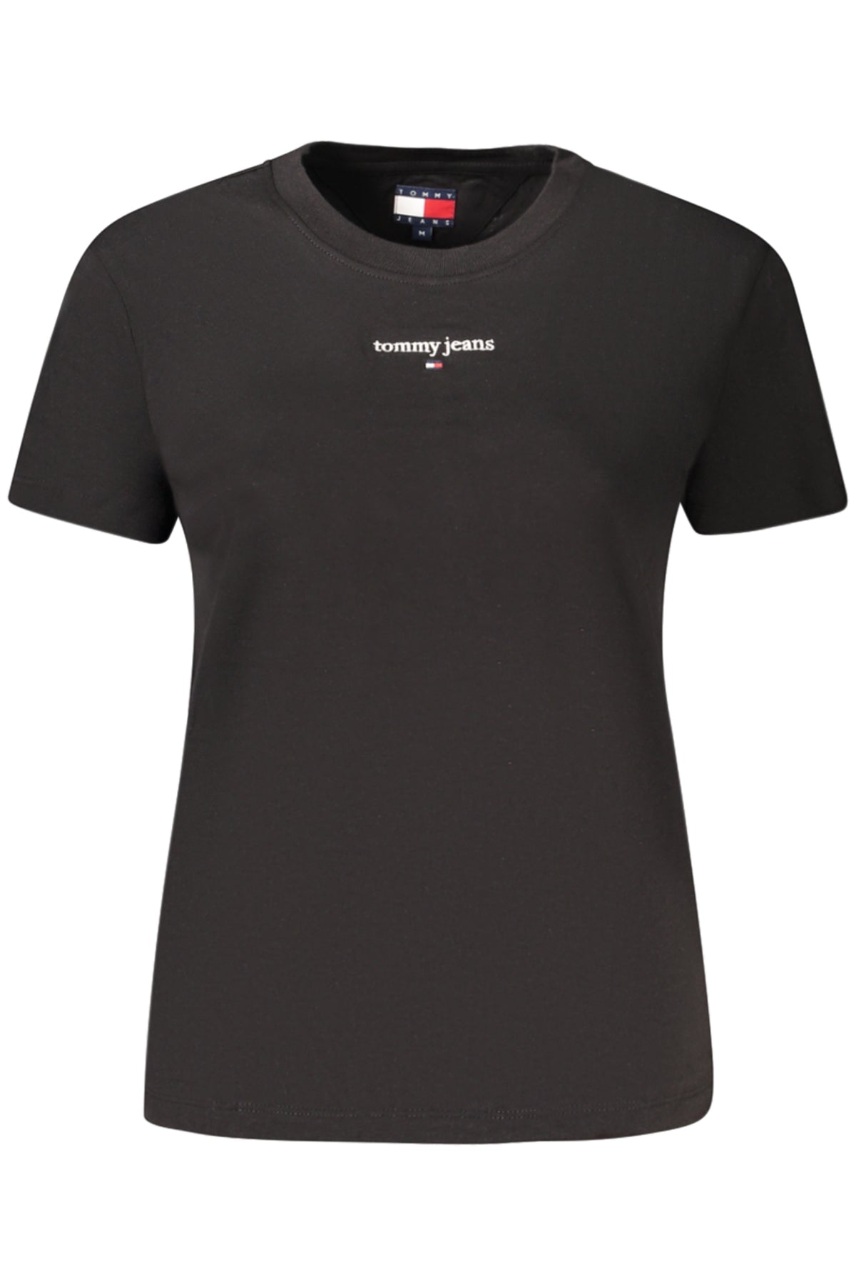 TOMMY HILFIGER T-SHIRT MANICHE CORTE DONNA NERO