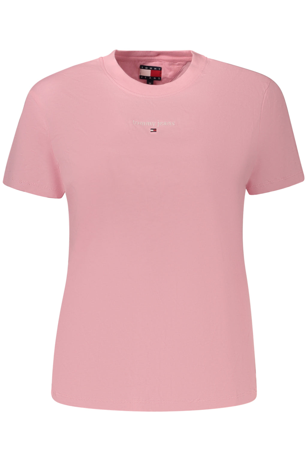 TOMMY HILFIGER T-SHIRT MANICHE CORTE DONNA ROSA