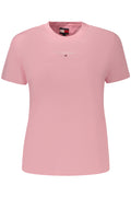 TOMMY HILFIGER T-SHIRT MANICHE CORTE DONNA ROSA