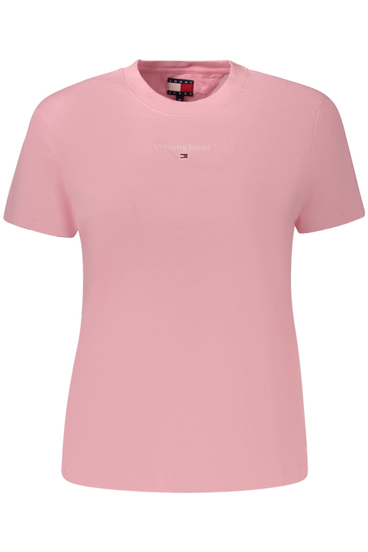 TOMMY HILFIGER T-SHIRT MANICHE CORTE DONNA ROSA